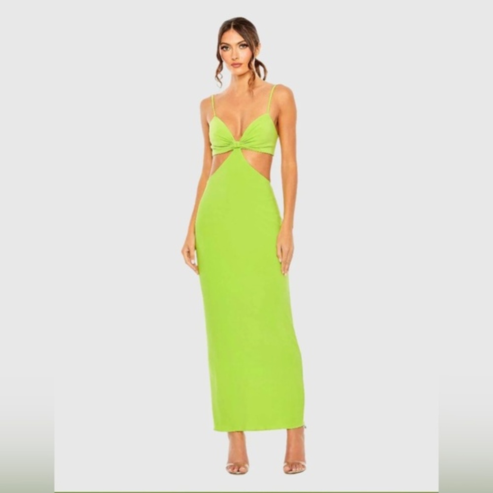 MAC DUGGAL - Long Crepe Column Dress - NEW